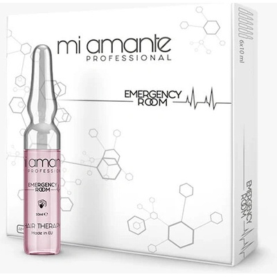 Mi Amante Възстановяващи ампули за третирана коса Mi Amante Emergency Room Ampoules 6x10ml