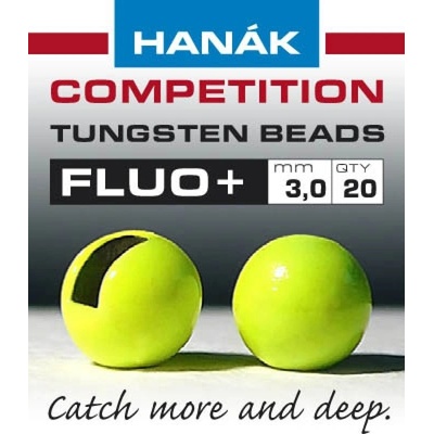 Hanák tungstenové hlavičky fluo chartesuseové 2,5mm 20ks