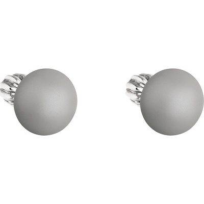 Swarovski pecka s perlou šedé kulaté 31142.3 pastel grey