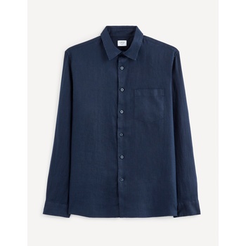 Celio Тъмносиня мъжка ленена риза Celio Baflax Celio | Sin | МЪЖЕ | S