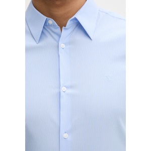 Calvin Klein риза мъжка от памук с еластан (LV040BM108) - answear - 109,51 лв