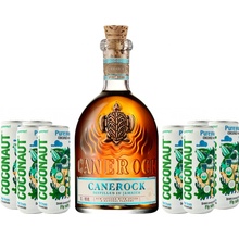 Canerock + Coconaut kokosová voda 40% 0,7 l + 8 x 0,32 l (set)