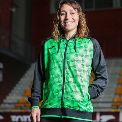Supernova III Zip-Up Hoodie čierna fluo zelená