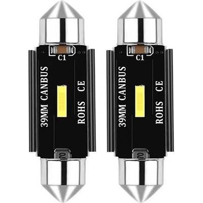 CANBUS LED žárovky 1 x SMD, UltraBright 1860, Festoon 39 mm Bílá, 12 V / 24 V.