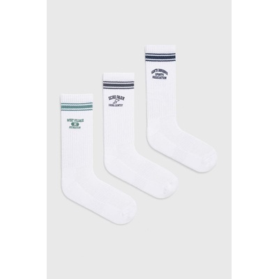 Abercrombie & Fitch Чорапи Abercrombie & Fitch (3 броя) в бяло (KI112.4004.100)