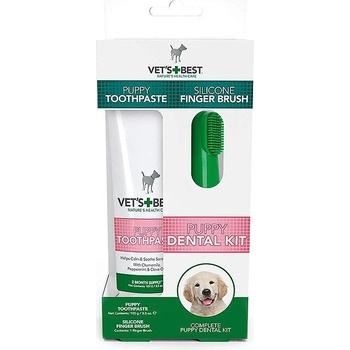 Vet´s Best Dog zubná pasta pre šteniatka + silikonový náprstok