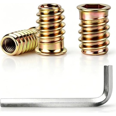 ShiJiuYou 50 kusů ocelových závitových pouzder M6x16mm – Hledejceny.cz