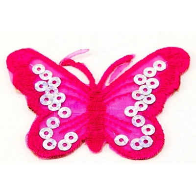 Nažehľovacia záplata - Motýlik - rozmer 6,5 cm x 4,5 cm