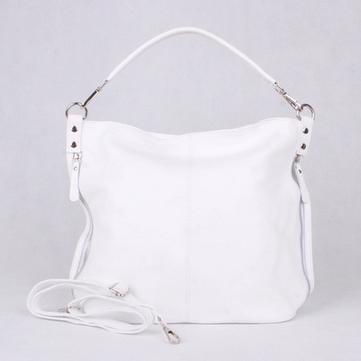 Vera Pelle kožená kabelka na rameno i crossbody 7733 bílá