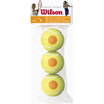 Wilson Детски топки за тенис Wilson Starter Orange Tball 3 бр. жълти WRT137300