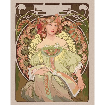 zuty Malování Podle Čísel Sen Alfons Mucha 40 x 50 Cm Plátno Rám