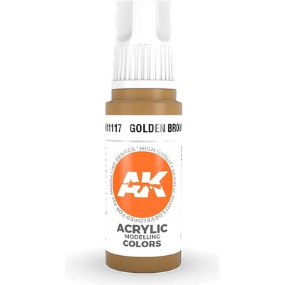 AK Interactive akrylová barva golden brown 17 ml