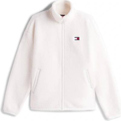 Tommy Hilfiger Women's 1/4 Zip Teddy Fleece - Ancient White