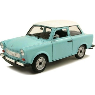 Welly Trabant 601 s bežovou střechou modrá 1:24