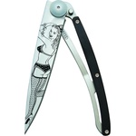 DEEJO 1cb102 tattoo / Ултралеко джобно ножче с дръжка от абаносово дърво (1cb102)