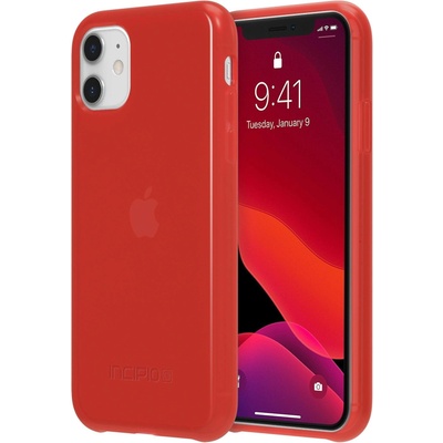Incipio NGP Pure Case - удароустойчив силиконов (TPU) калъф за iPhone 11 (червен)