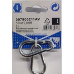 Vorman КАРАБИНА ПОЦИНКОВАНА vrn 5ММ 50x7/5 2БР (4003984662338)