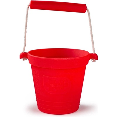 Bigjigs Toys Plážový kyblíček červený