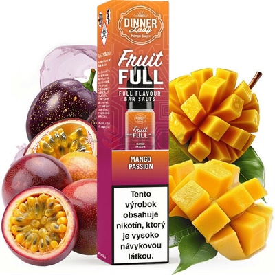 Dinner Lady BAR SALTS Fruit FULL Mango Passion 10 ml 20 mg