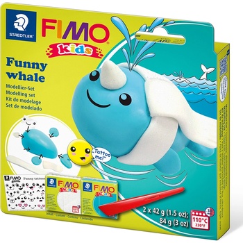 FIMO Комплект глина Staedtler Fimo Kids, 2x42g, Whale (28010-А-WHALE)