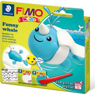 FIMO Комплект глина Staedtler Fimo Kids, 2x42g, Whale (28010-А-WHALE)