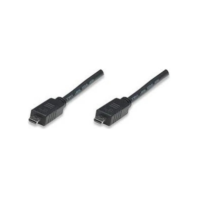 Manhattan Micro HDMI кабел с Ethernet Micro HDMI мъжки към Micro HDMI мъжки MANHATTAN 1м, 326636