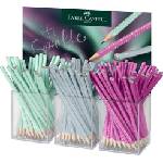 Faber-Castell Графитен молив, B, триъгълен, FABER-CASTELL "Sparkle Aurora", смесени цветове (118256)