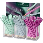 Faber-Castell Графитен молив, B, триъгълен, FABER-CASTELL "Sparkle Aurora", смесени цветове (118256)