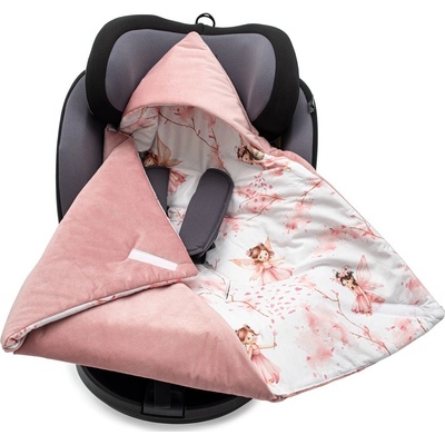 New Baby Zateplená Zavinovačka Do Autosedačky Pink