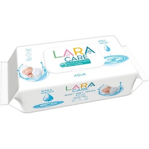Lara Бебешки мокри кърпи Lara Care - Aqua, 72 броя (540441) - ozone