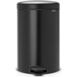 Brabantia Кош за смет с педал Brabantia NewIcon 20L, Matt Black (649044)