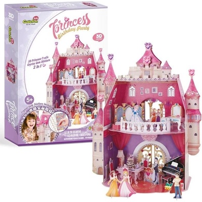CubicFun 3D puzzle s drahokamy Princeznin zámek 95 ks