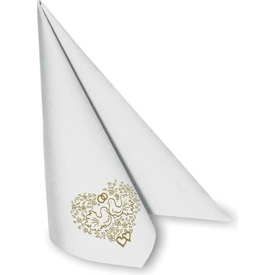 Wimex Premium 82103 servítka béžová svadobný motív 40x40cm