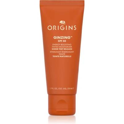 Origins GinZing Energy-Boosting Tinted Moisturizer дневен крем с ревитализиращ ефект SPF 40 цвят 3 50ml