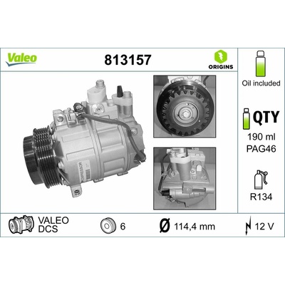 Kompresor, klimatizace VALEO 813157