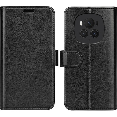 GKK Кожен Калъф с Джобове за Honor Magic 6 Pro, Wallet Book Case, Черен (5906601878781)