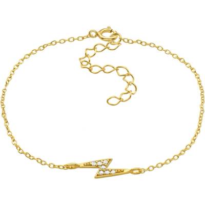 Bangles.cz zlatý Blesk se zirkony stříbro 2769