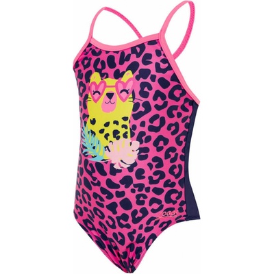 Zoggs Crossback Kids Girls Kitten Safari
