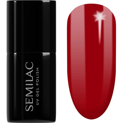 Semilac UV Hybrid Winter Collection гел лак за нокти с използване на UV/LED лампа цвят 608 Soft Red 7ml