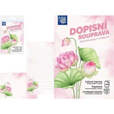 MFP paper Dopisní papír barevný LUX 5+10 (Květy)