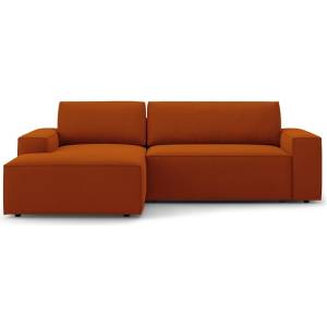 Micadoni Сгъваем ъглов диван в тухлен цвят (ляв ъгъл) Jodie - Micadoni Home (MIC_LCF_78_F1_JODIE7)