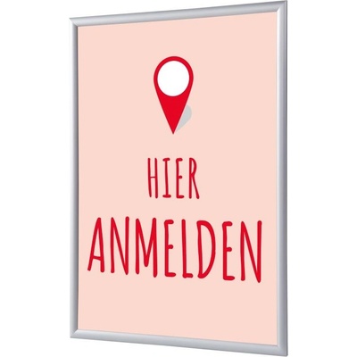 Jansen Display Set klaprámu A1, Přihlášení, červený, německy, 625 x 872 mm – Hledejceny.cz