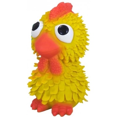 NOBBY Играчка латексова пиле, със звук - 12-13 см - 1 брой, nobby Германия 53194