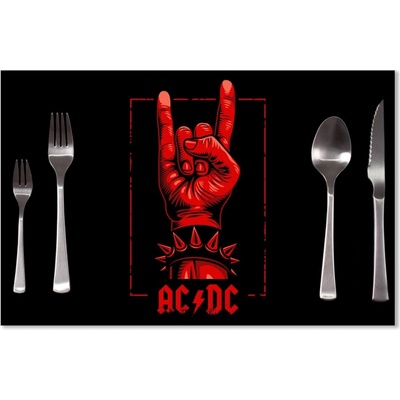 Sablio Prestieranie ACDC Červená ruka 40x30cm