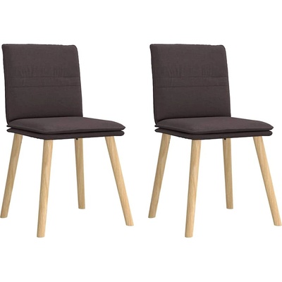 vidaXL 11461.4101259 tmavě hnědé textil 2 ks