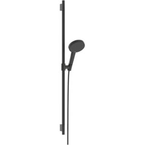 Hansgrohe Raindance Alive Select S - Душ слушалка, комплект пръти и маркучи, 3 дюзи, EcoSmart, полиран черен хром 24603340 (24603340)