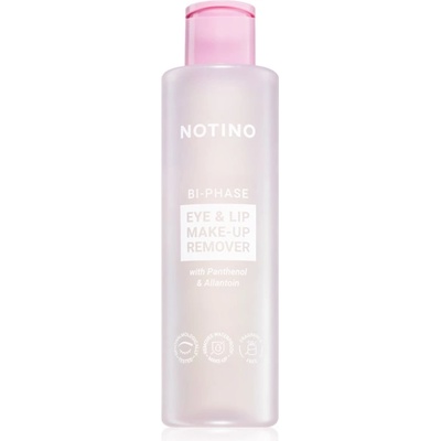 Notino Bi-Phase Eye & Lip Make-up Remover with Panthenol & Allantoin двуфазен продукт за премахване на водоустойчив грим за зоната около очите и устните 200ml