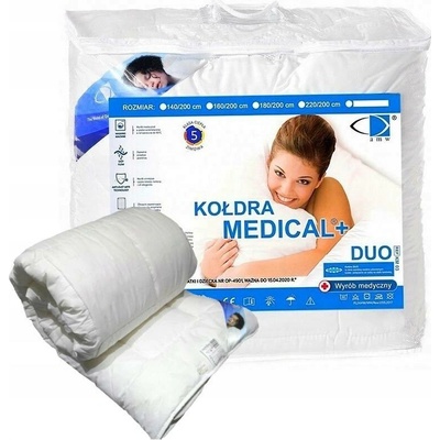 AMW Antialergická přikrývka Medical DUO 1,20 kg bílá 140x200