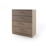 Bogdan Furniture I Скрин с 4 чекмеджета Mod 3003, Мока/Лате