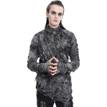 Devil fashion мъжка тениска с дълъг ръкав DEVIL FASHION - Tie-Dye Distressed - TT281